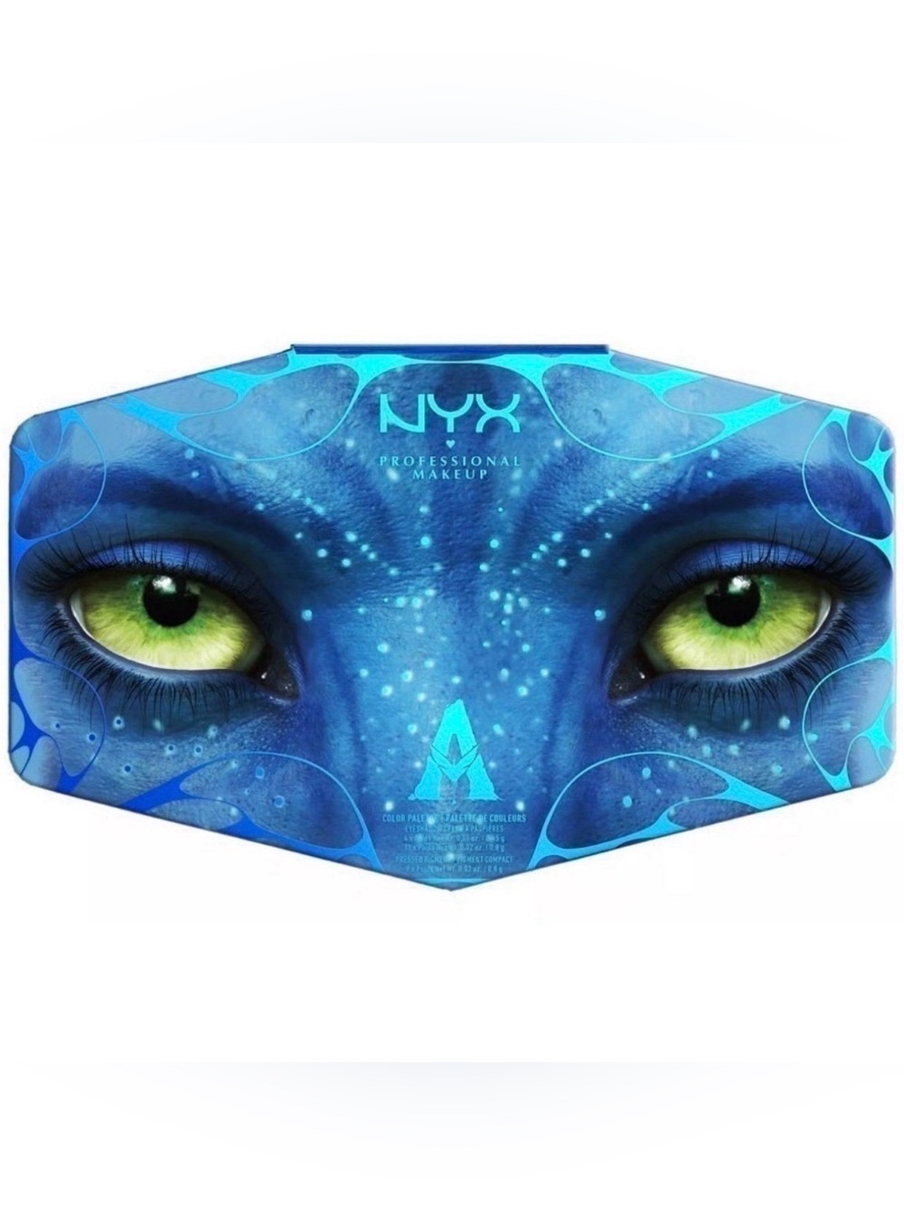 NYX Avatar-Inspired Blue Eyeshadow Palette with Green Accents